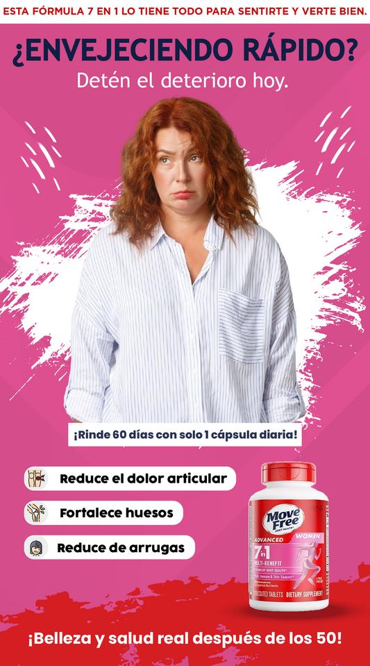 Move free| Tu nueva fórmula 7 en 1 para rejuvenecer.