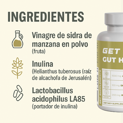Get gut health| Mejora la digestión desde la raíz.
